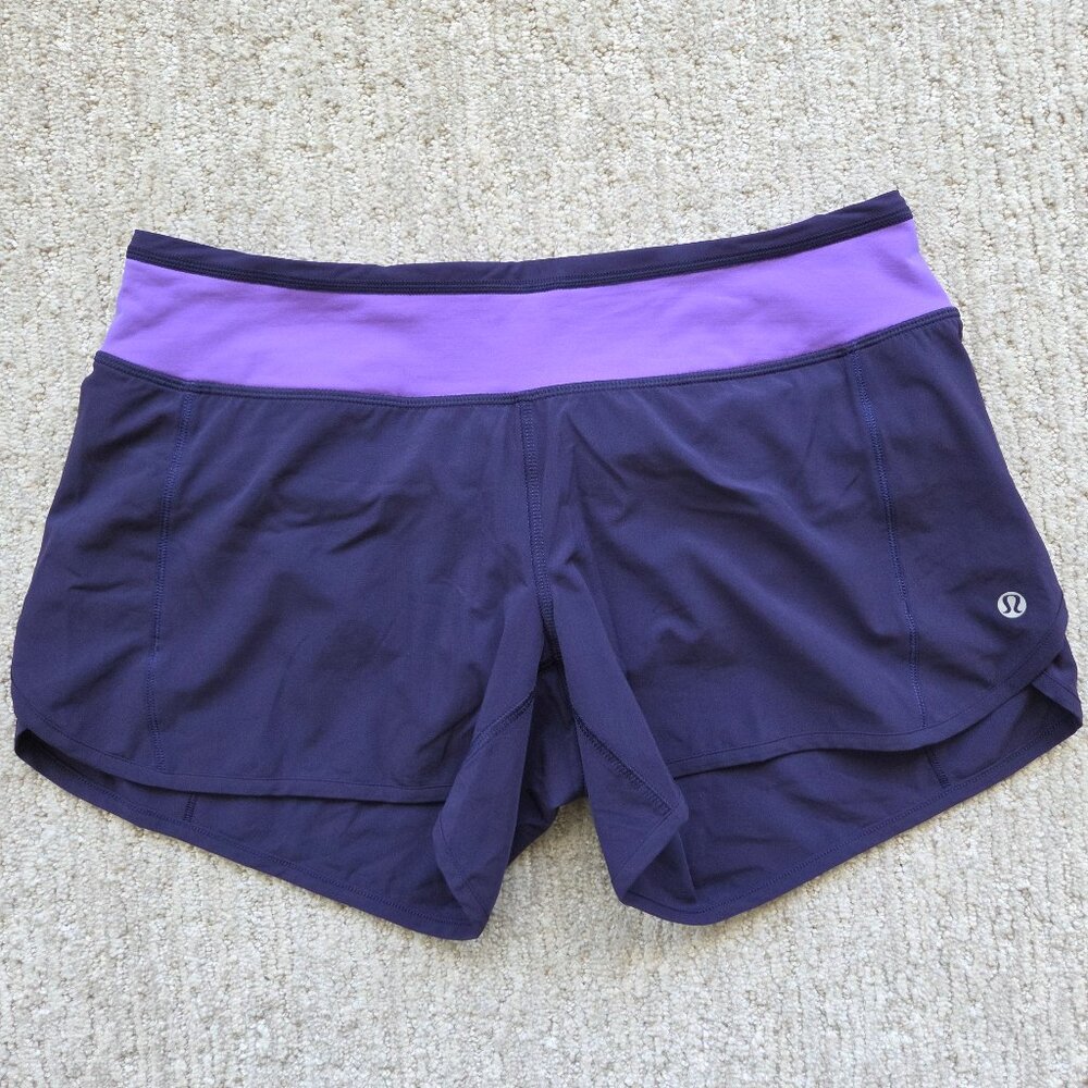 Lululemon Turbo Run Speed Shorts Women’s Size 6 Dense Purple 4.5" Running Gym